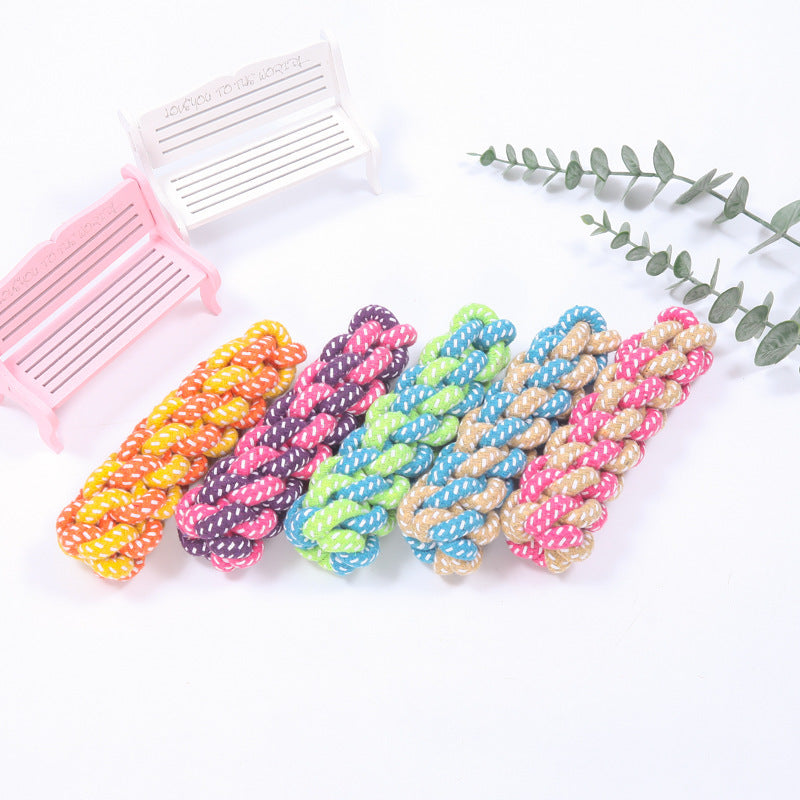 Cotton Rope Interactive Dog Toy – Clean & Playful Fun