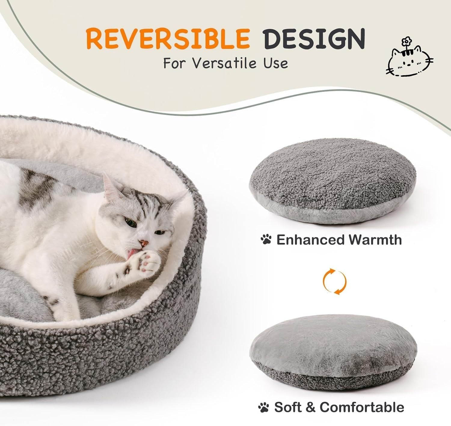 Comfy Pet Nest – Soft, Supportive Rest for Small Pets