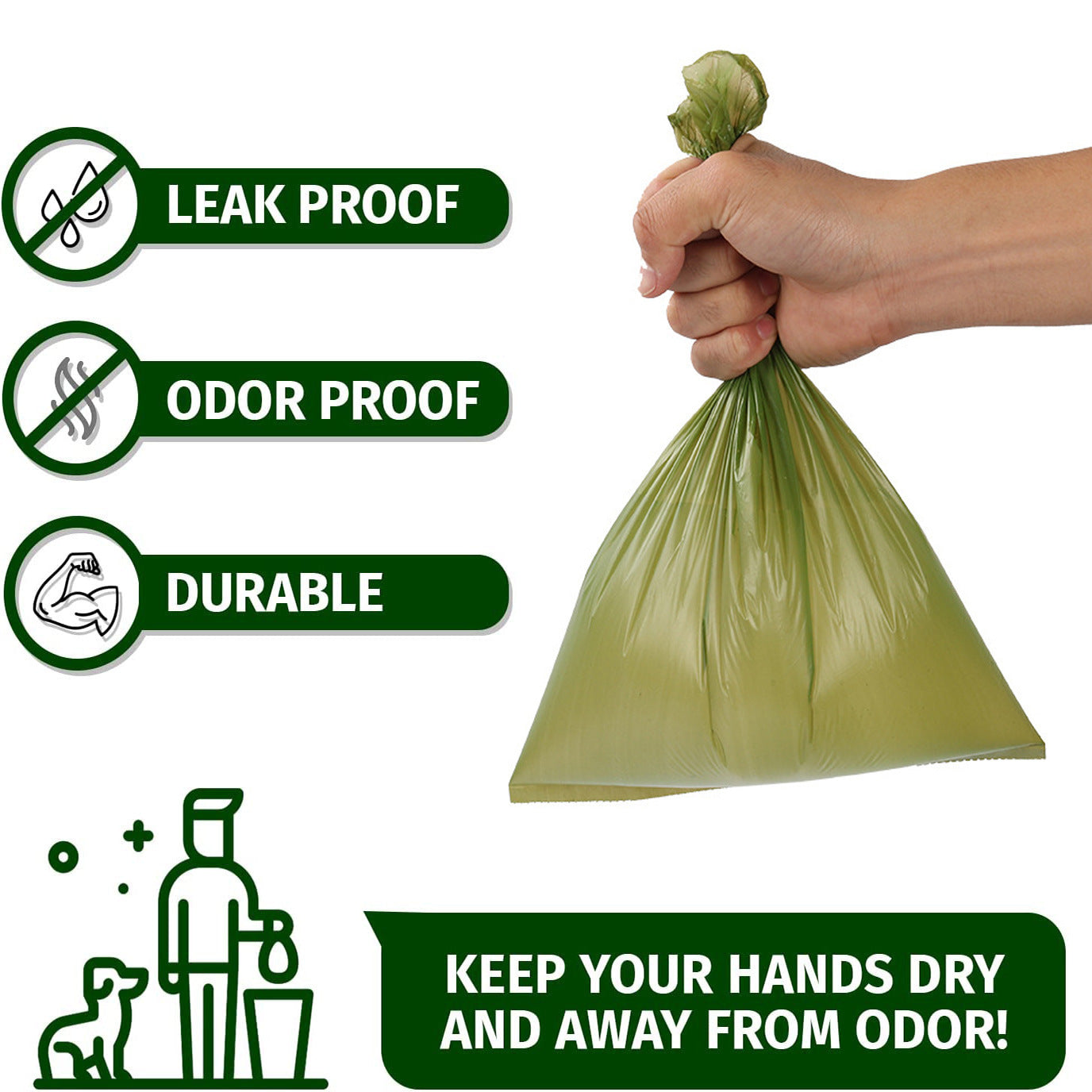 Extra-Thick Leak-Proof Poop Bags – Walk Worry Free