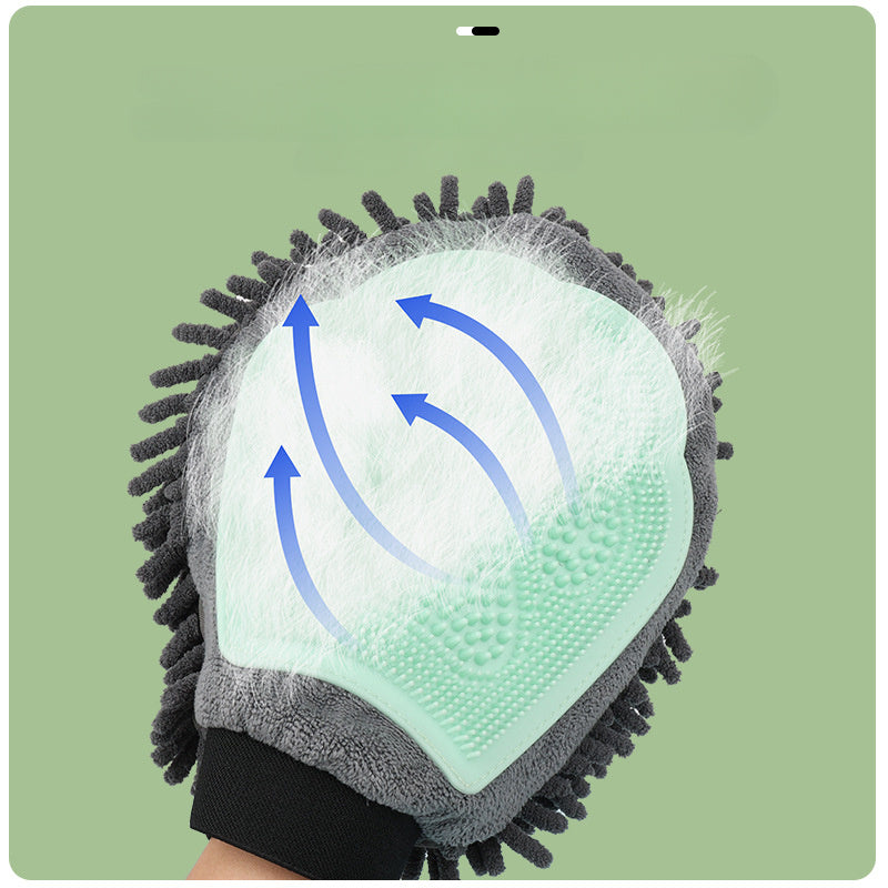 2-in-1 Pet Bath Glove – Wash, Massage & Shine!