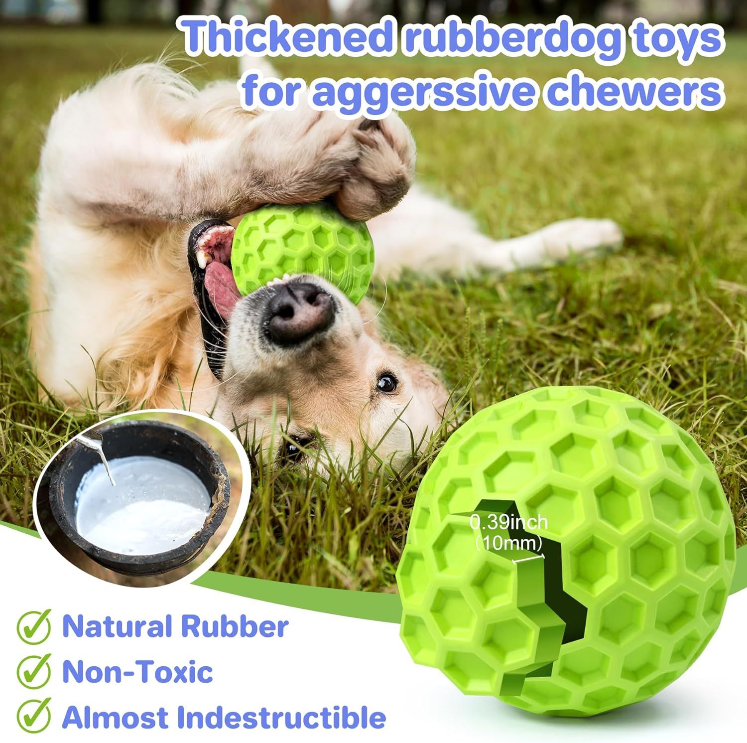Heavy-Duty Squeaky Ball – Lasting Fun & Relieves Anxiety