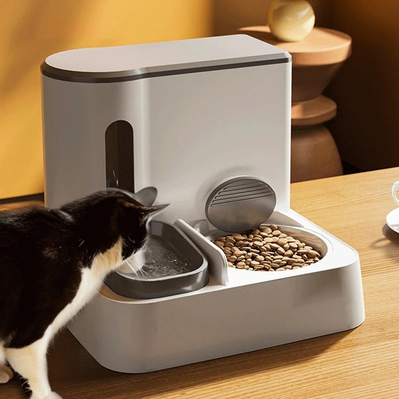 One Device Feeds & Hydrates – Dual Bowl Pet System