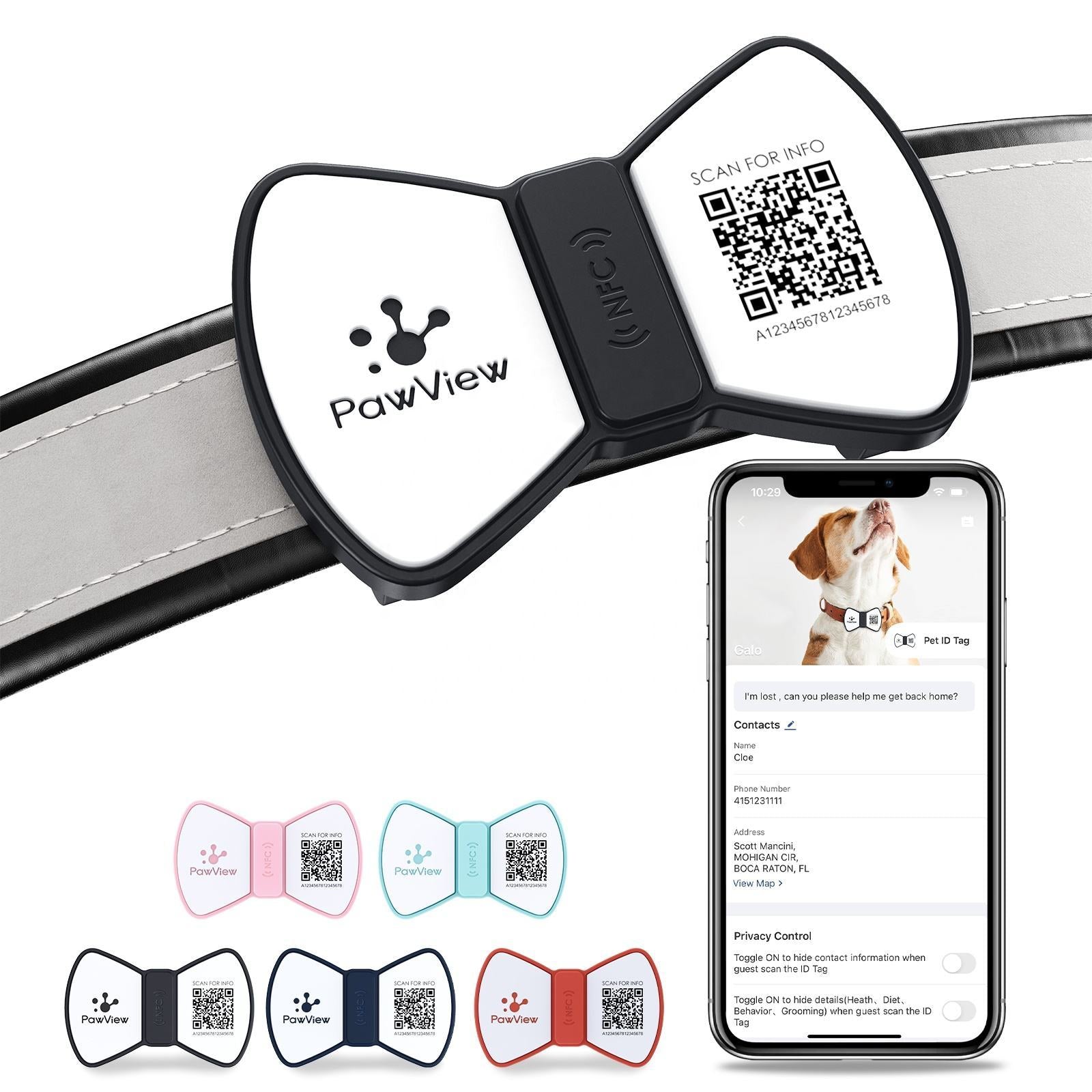 Smart Pet ID Tag – NFC & QR Info in One