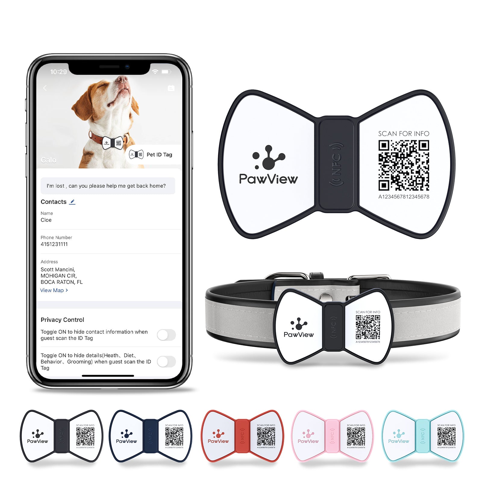 Smart Pet ID Tag – NFC & QR Info in One