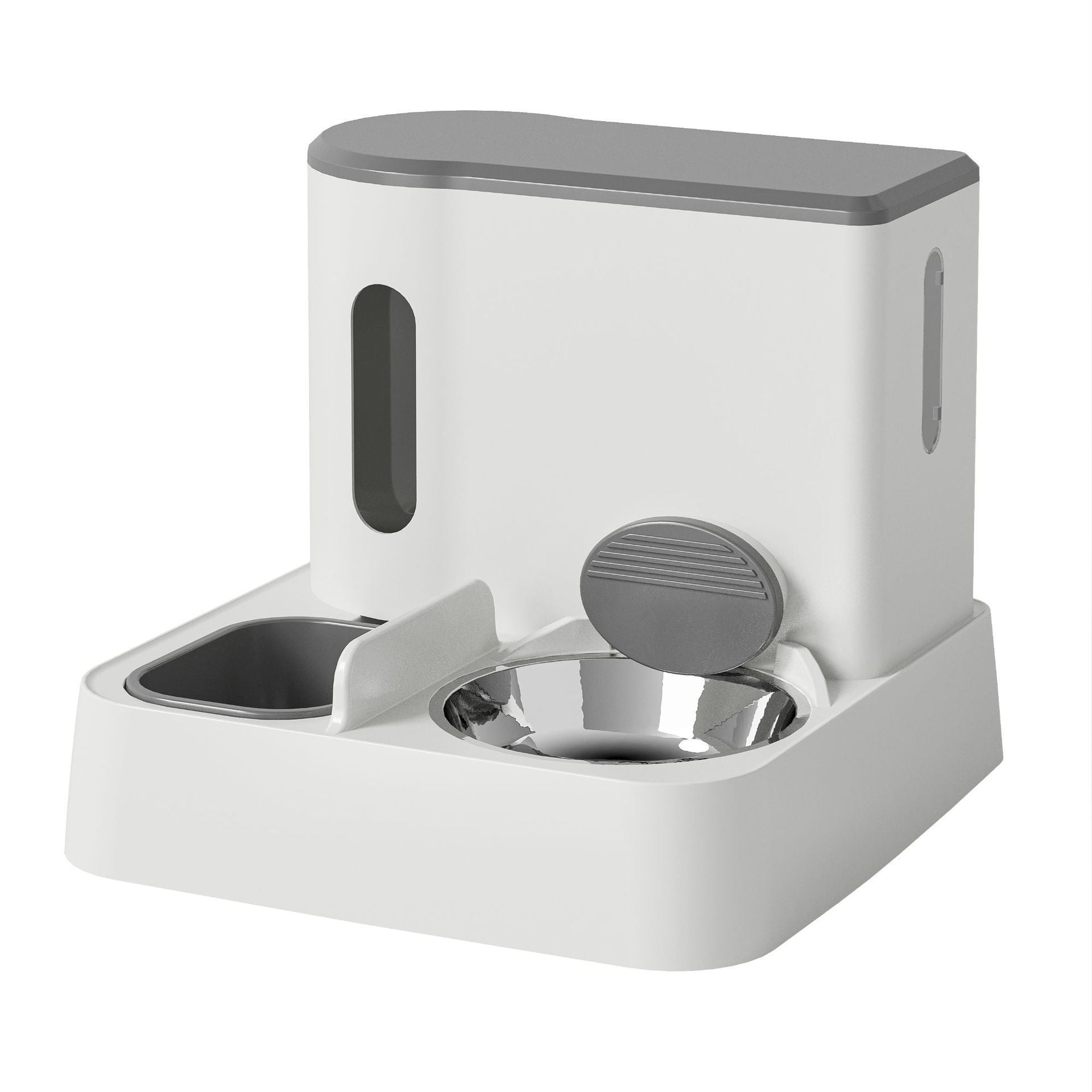 One Device Feeds & Hydrates – Dual Bowl Pet System
