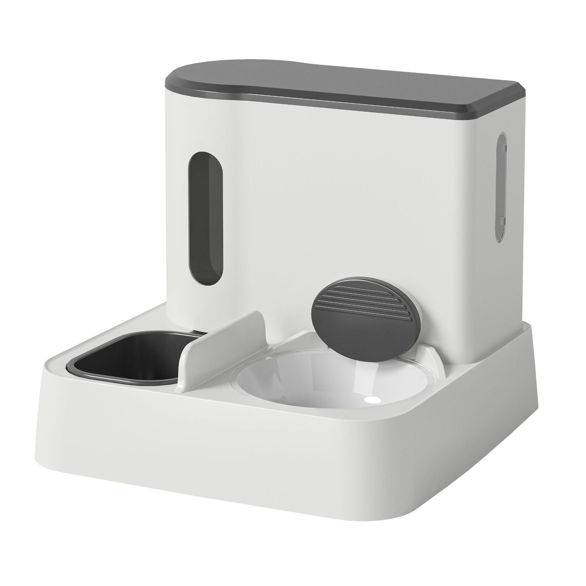 One Device Feeds & Hydrates – Dual Bowl Pet System