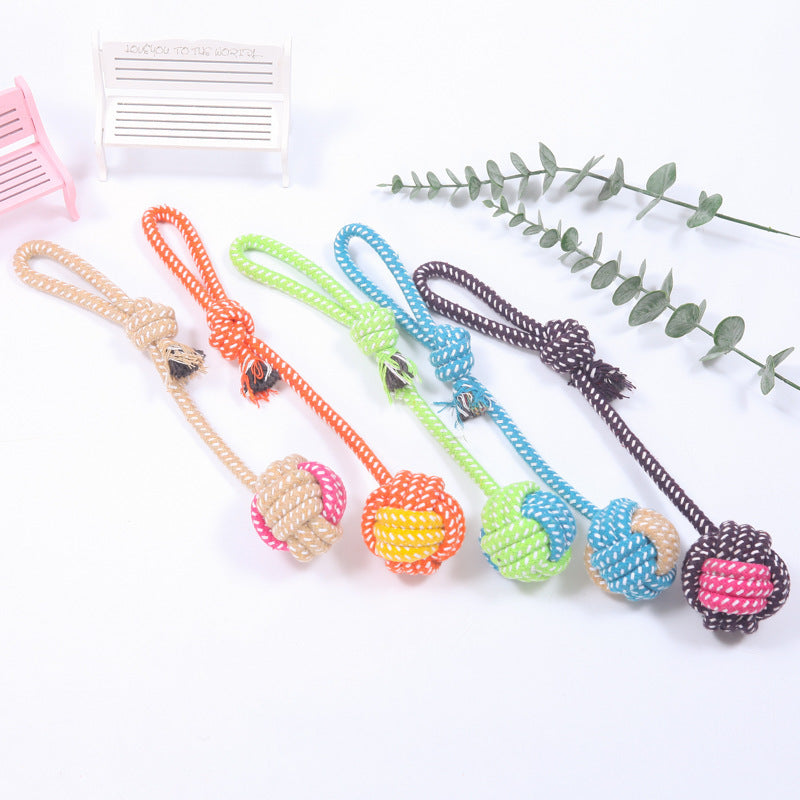 Cotton Rope Interactive Dog Toy – Clean & Playful Fun