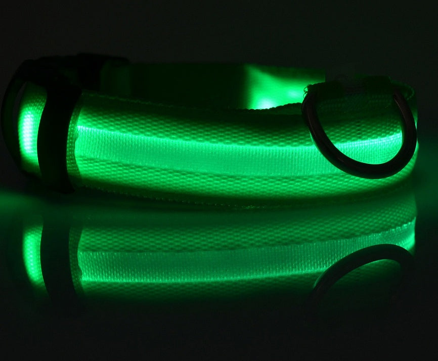 LED Glow Collar – Safe Night Walks for Pets