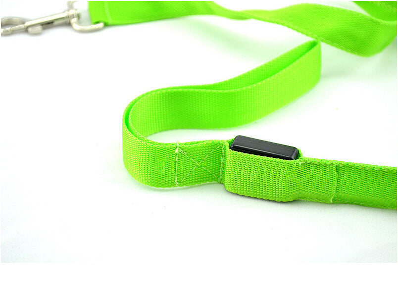 Glowing LED Dog Leash – Walk Safely at Night