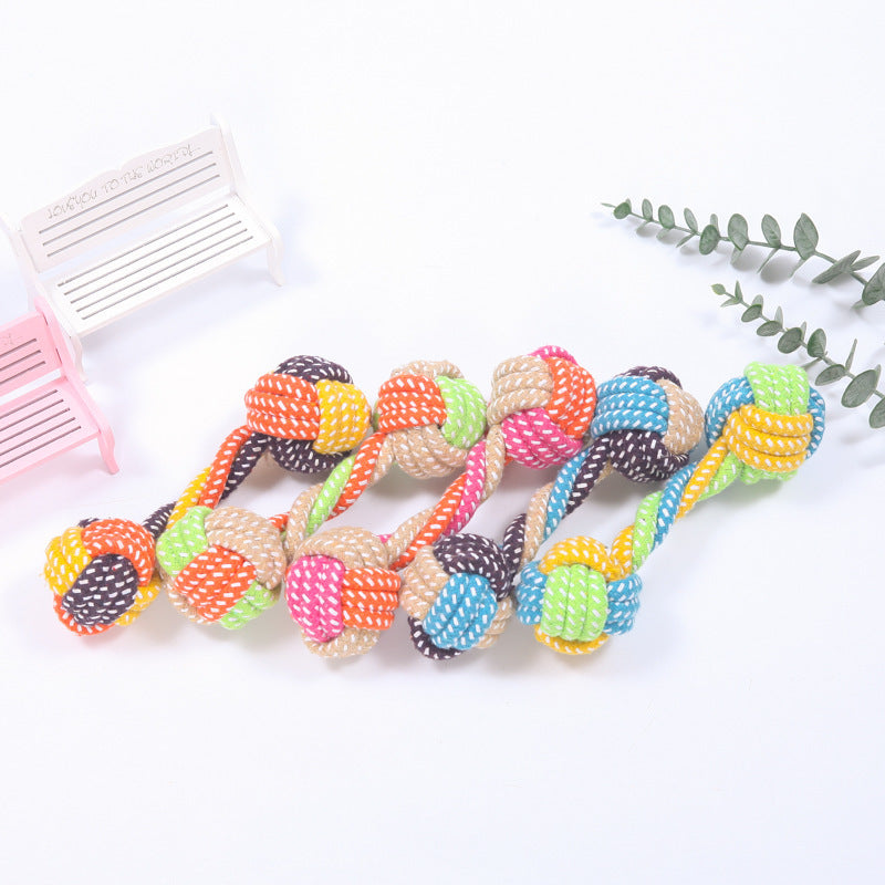 Cotton Rope Interactive Dog Toy – Clean & Playful Fun