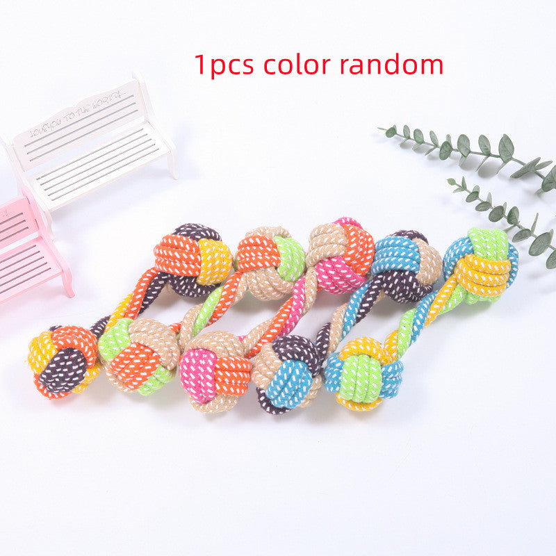 Cotton Rope Interactive Dog Toy – Clean & Playful Fun