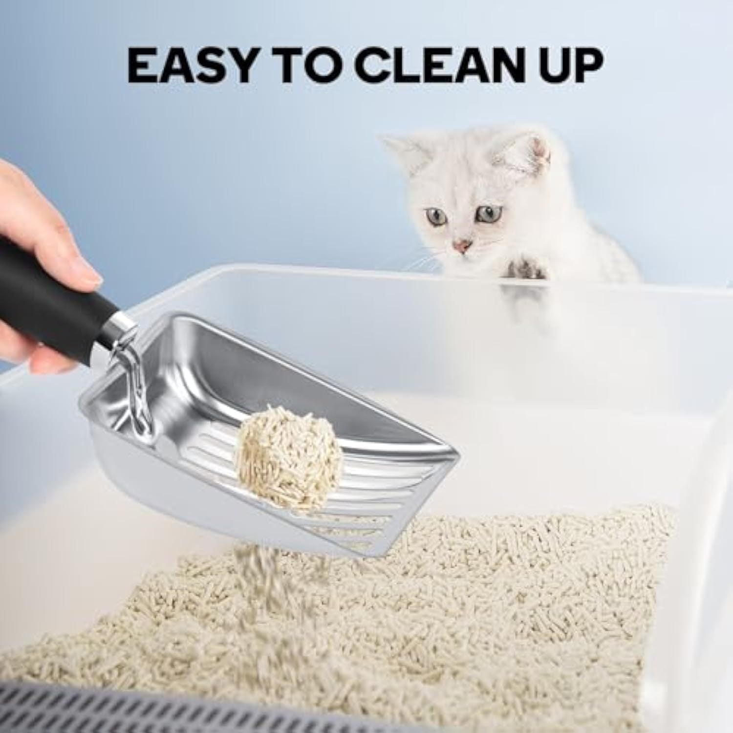 Stainless Steel Kitty Scoop – Durable & Reliable