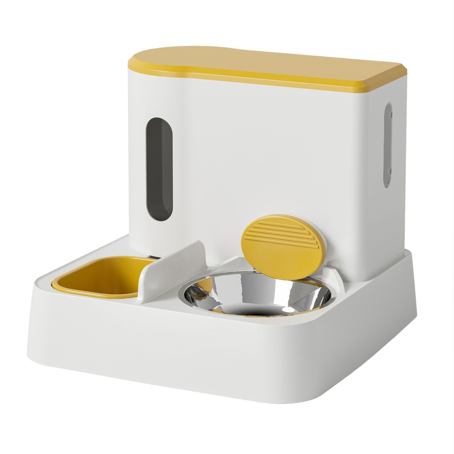 One Device Feeds & Hydrates – Dual Bowl Pet System