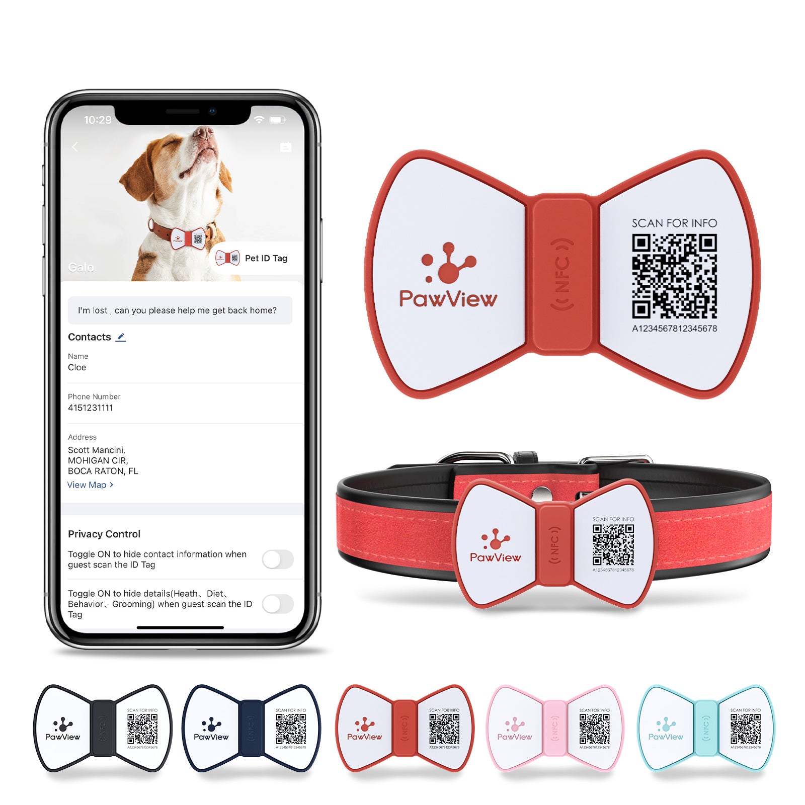 Smart Pet ID Tag – NFC & QR Info in One