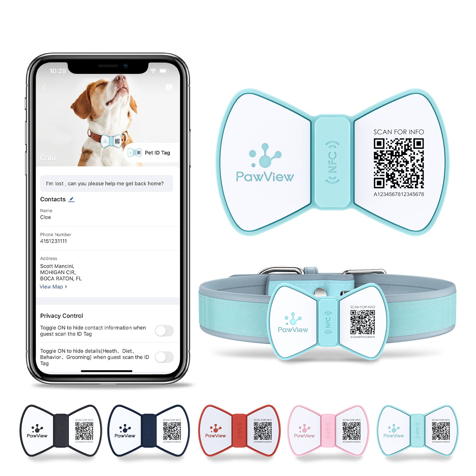 Smart Pet ID Tag – NFC & QR Info in One