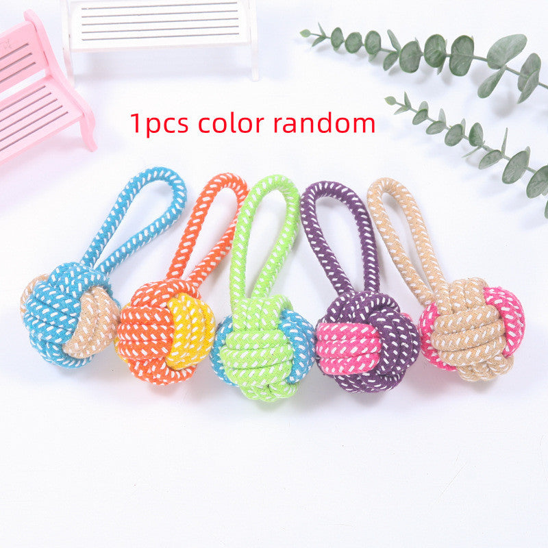 Cotton Rope Interactive Dog Toy – Clean & Playful Fun