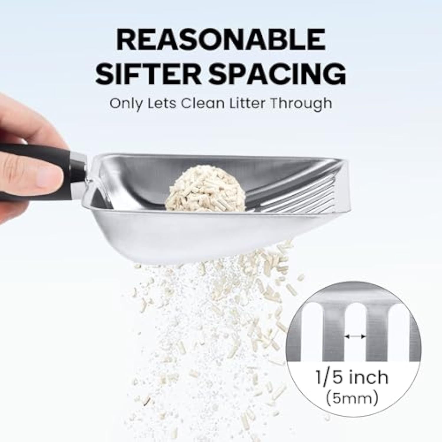 Stainless Steel Kitty Scoop – Durable & Reliable