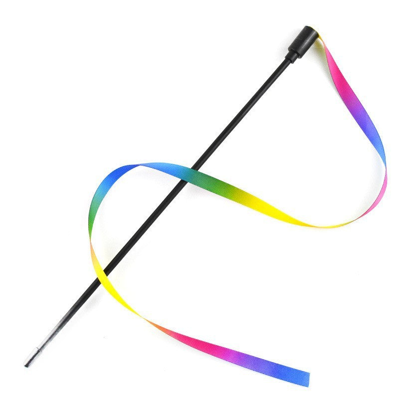 Rainbow Wand Teaser – Colorful Fun for Your Cat