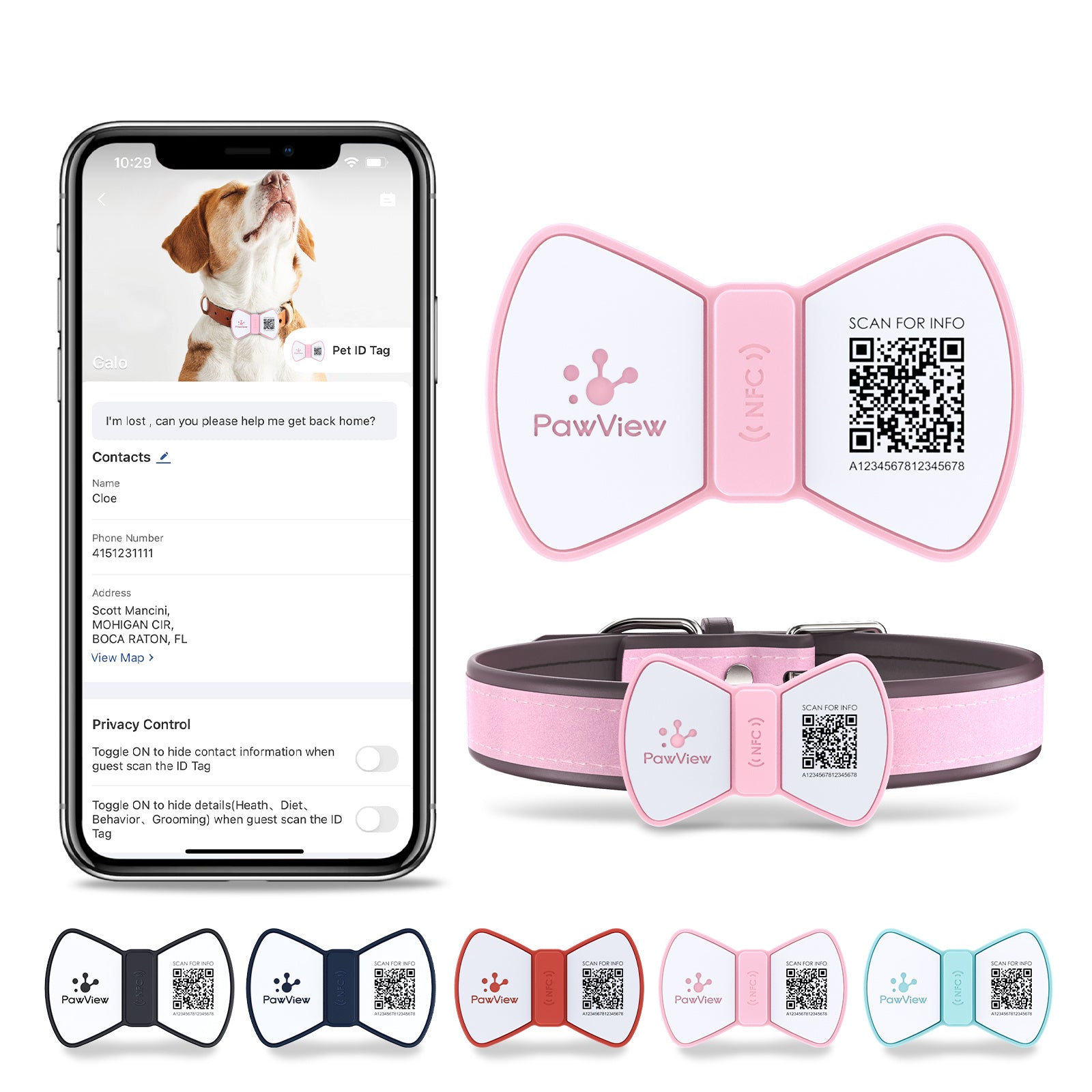 Smart Pet ID Tag – NFC & QR Info in One